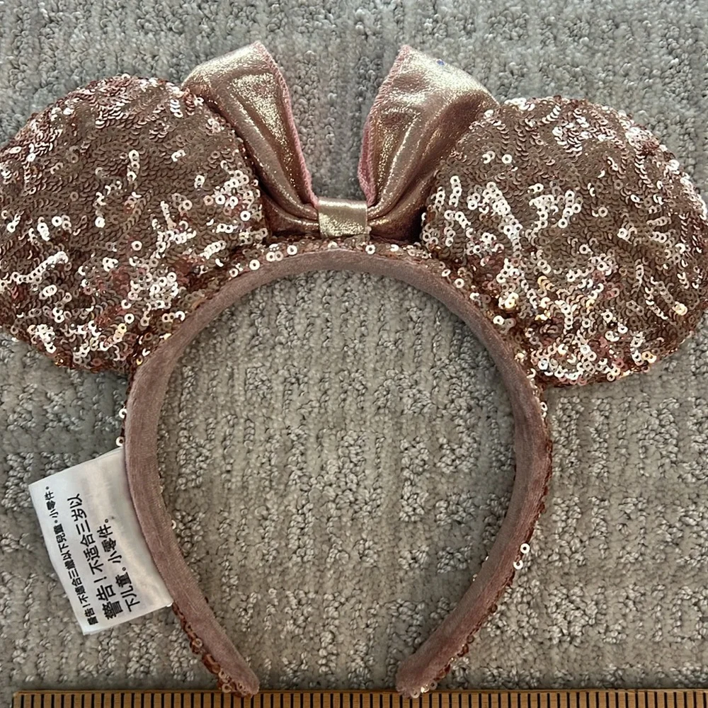 Authentic‎ rose gold rhinestone, Disney ear headband